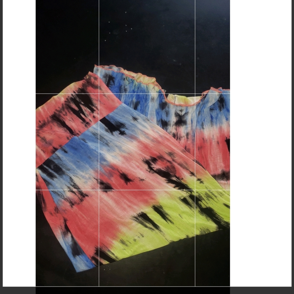 Tie dye maxi skirt